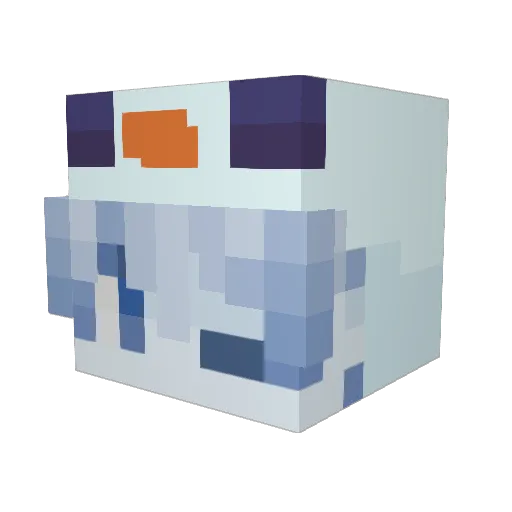saharau Minecraft avatar head, 3D render