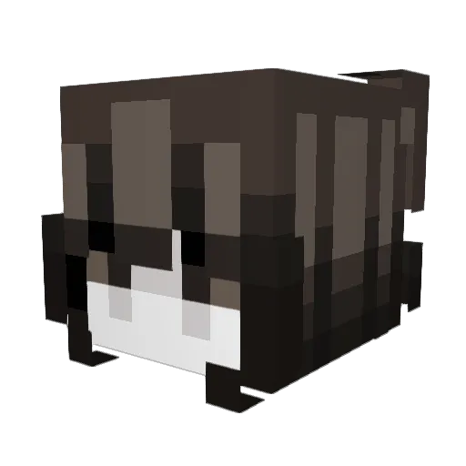 saharima Minecraft avatar head, 3D render
