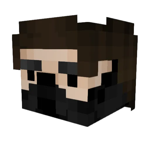 sahui Minecraft avatar head, 3D render