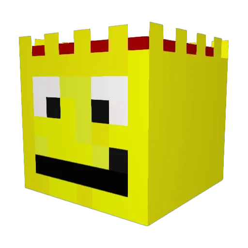 sai0427 Minecraft avatar head, 3D render