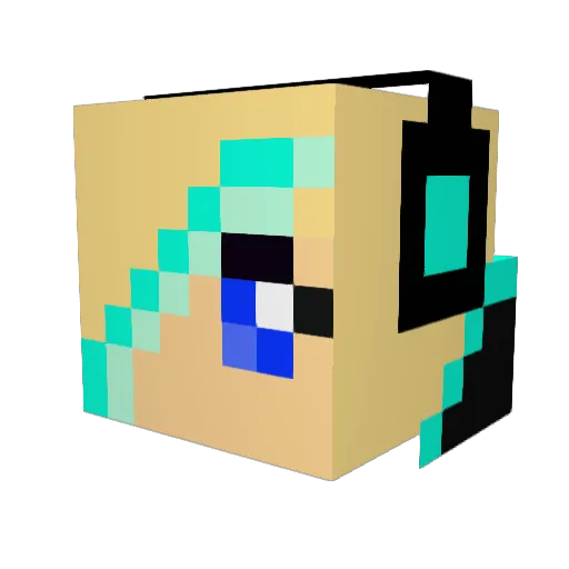 saida167 Minecraft avatar head, 3D render