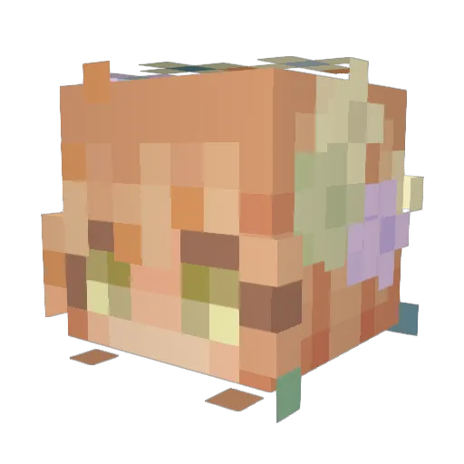 saidwho44 Minecraft avatar head, 3D render