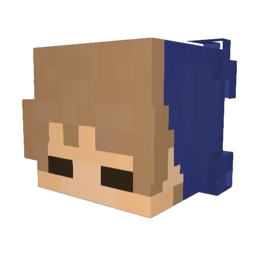 saif47 Minecraft avatar head, 3D render