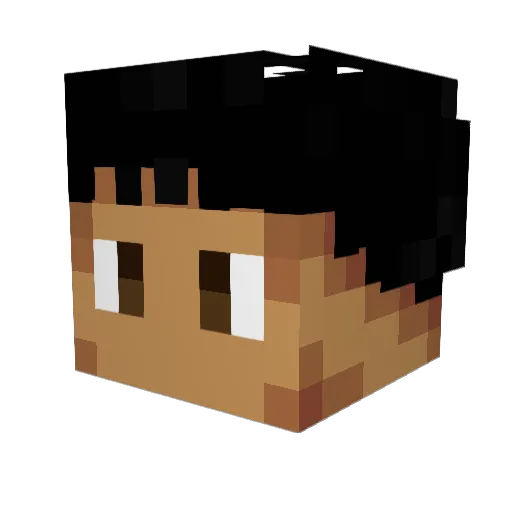 saiggma Minecraft avatar head, 3D render