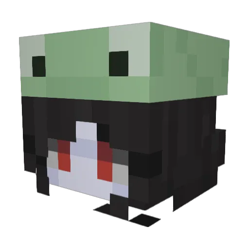 saihhhuq Minecraft avatar head, 3D render