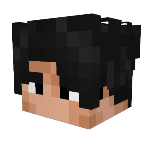 saii_v4 Minecraft avatar head, 3D render