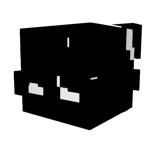 saika_off Minecraft avatar head, 3D render