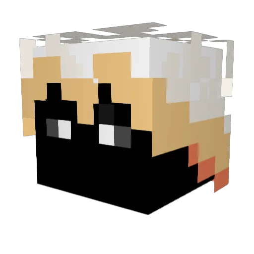 saikilesang Minecraft avatar head, 3D render