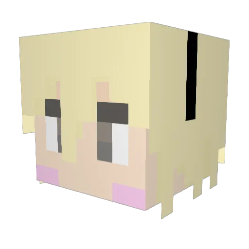 saikilyou2 Minecraft avatar head, 3D render