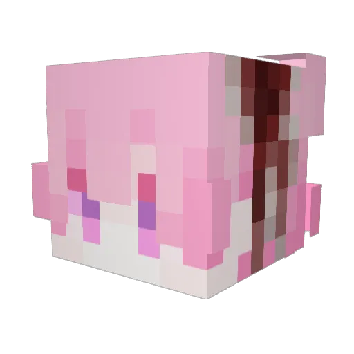 saikyh Minecraft avatar head, 3D render
