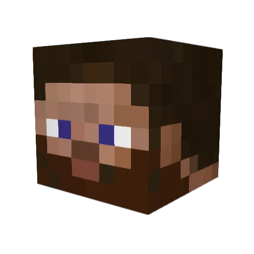 sailense Minecraft avatar head, 3D render
