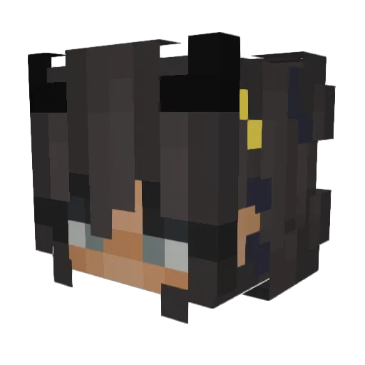 sailor_nimo Minecraft avatar head, 3D render