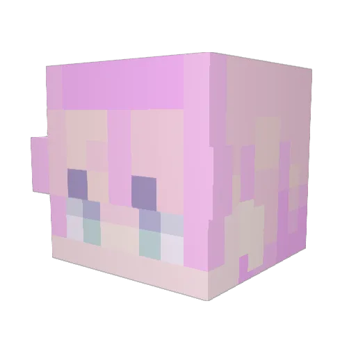 sailor_yoonbi Minecraft avatar head, 3D render