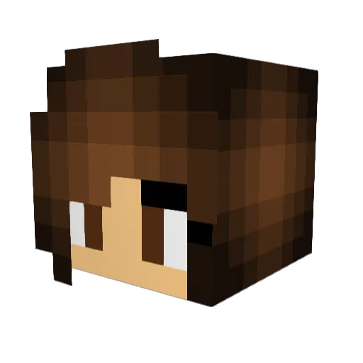 sailorlea Minecraft avatar head, 3D render