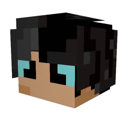 sailorss Minecraft avatar head, 3D render