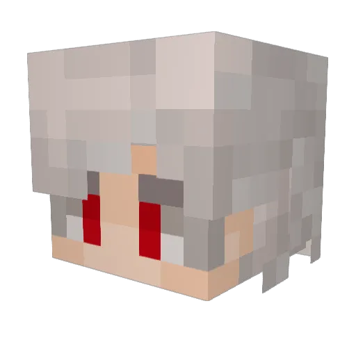 sailveron Minecraft avatar head, 3D render