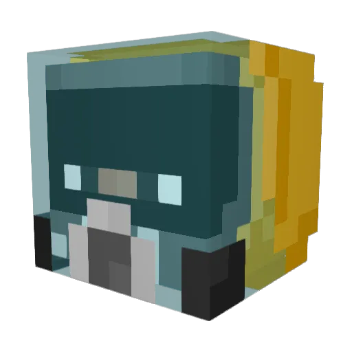 saimoon Minecraft avatar head, 3D render