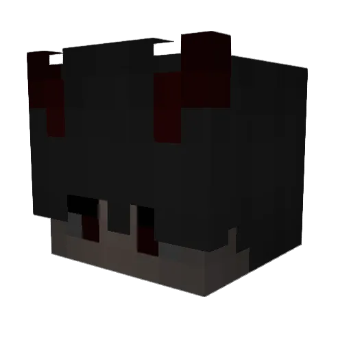 saintedtohell Minecraft avatar head, 3D render