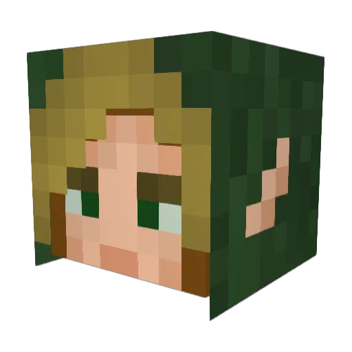 sainth3x Minecraft avatar head, 3D render