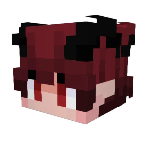 saintista Minecraft avatar head, 3D render