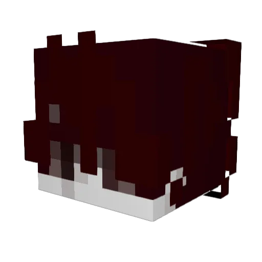 saintlmao Minecraft avatar head, 3D render