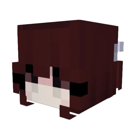 saintlula Minecraft avatar head, 3D render