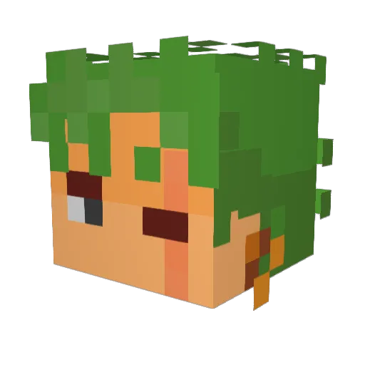 saintmarkus Minecraft avatar head, 3D render