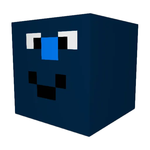 saintnixx Minecraft avatar head, 3D render