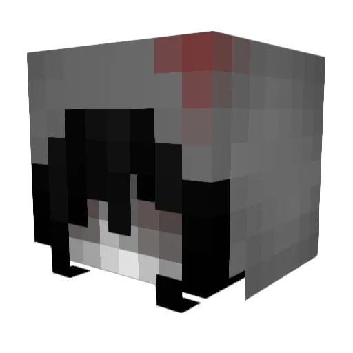 saintriva Minecraft avatar head, 3D render