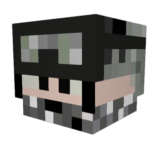 saintscrow92 Minecraft avatar head, 3D render