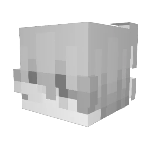 saintsremains Minecraft avatar head, 3D render