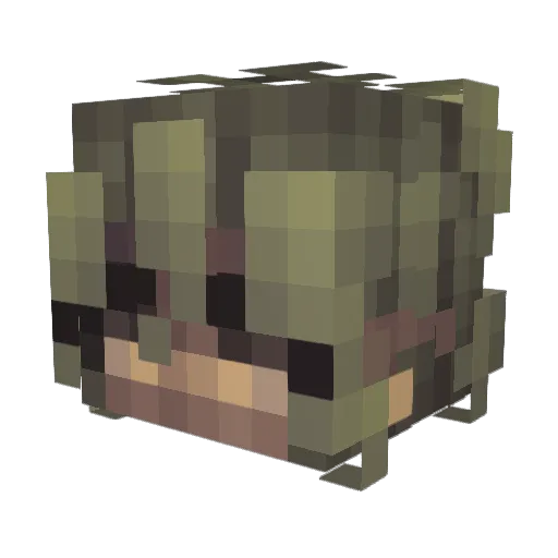 saintsurge Minecraft avatar head, 3D render