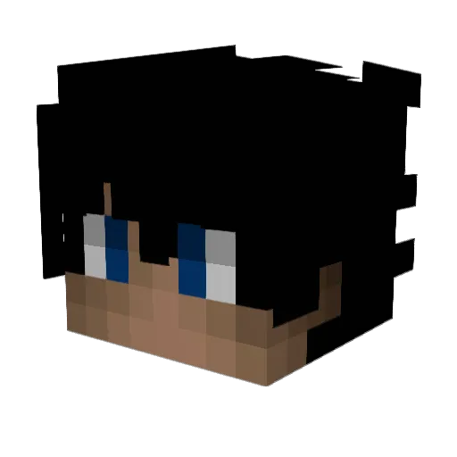 saintvyke Minecraft avatar head, 3D render