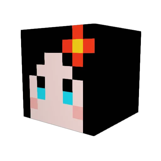 saiou9 Minecraft avatar head, 3D render