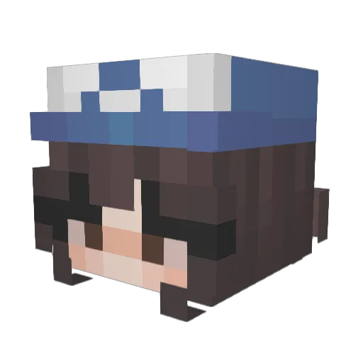 saipai Minecraft avatar head, 3D render
