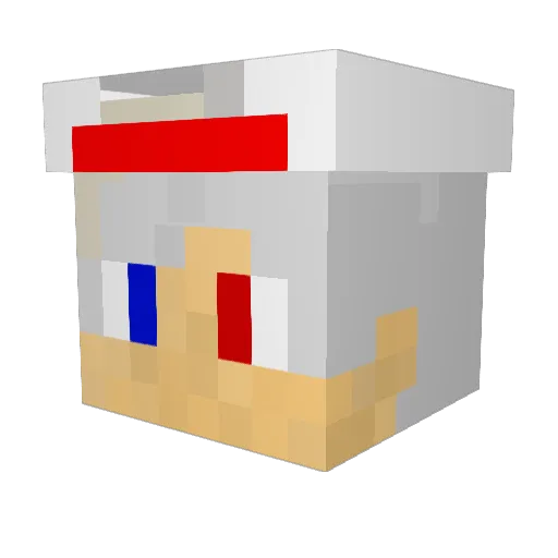 saira_2 Minecraft avatar head, 3D render