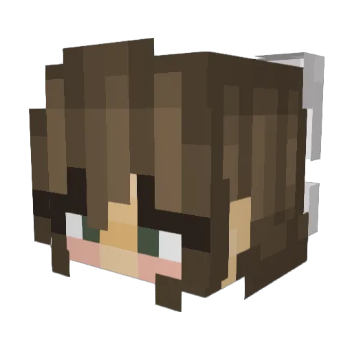 sairoong Minecraft avatar head, 3D render