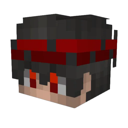 saishushujinko Minecraft avatar head, 3D render