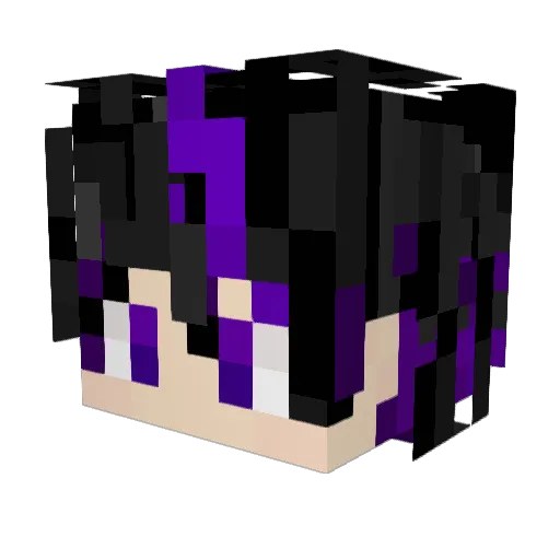 saisshen Minecraft avatar head, 3D render