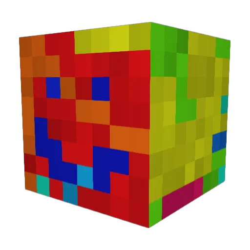 saitamavv Minecraft avatar head, 3D render