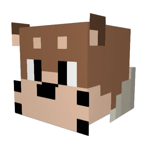 saitamid Minecraft avatar head, 3D render