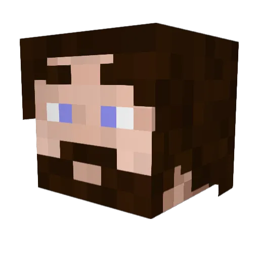 saitanpie Minecraft avatar head, 3D render