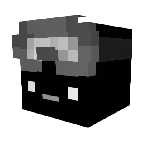 saiten Minecraft avatar head, 3D render