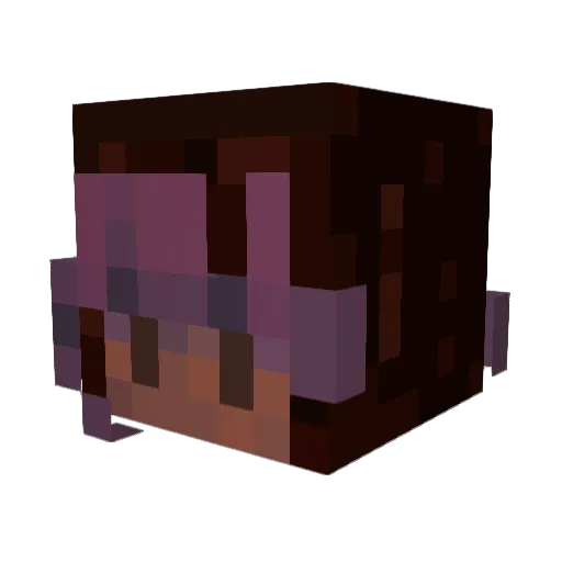 saiyannoir Minecraft avatar head, 3D render