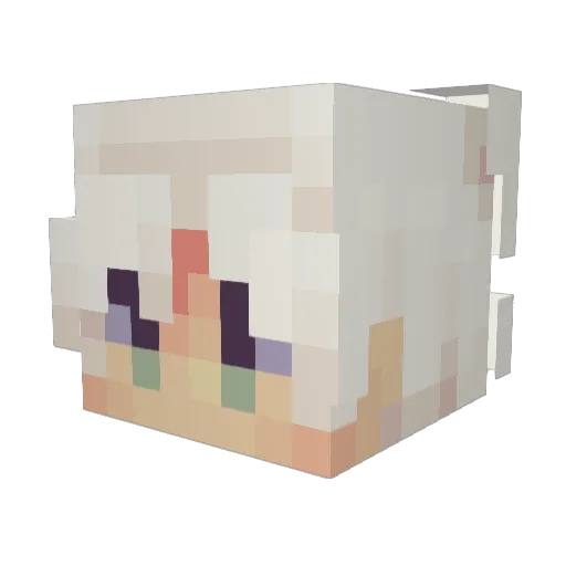 sajit Minecraft avatar head, 3D render
