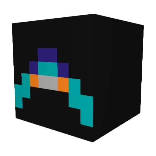 sajt_52 Minecraft avatar head, 3D render