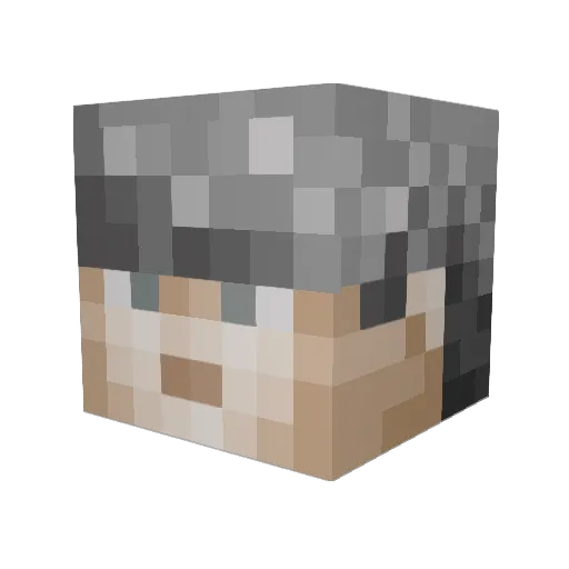 sak0ra Minecraft avatar head, 3D render