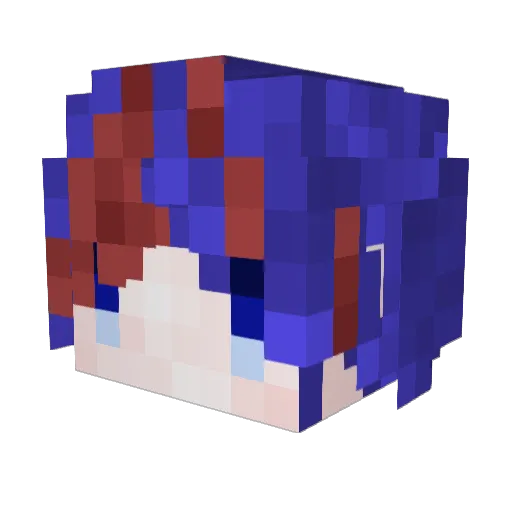 sakai1458 Minecraft avatar head, 3D render