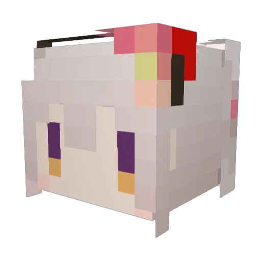 sakaiket Minecraft avatar head, 3D render