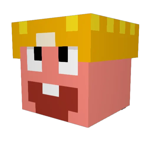 sakalorique Minecraft avatar head, 3D render